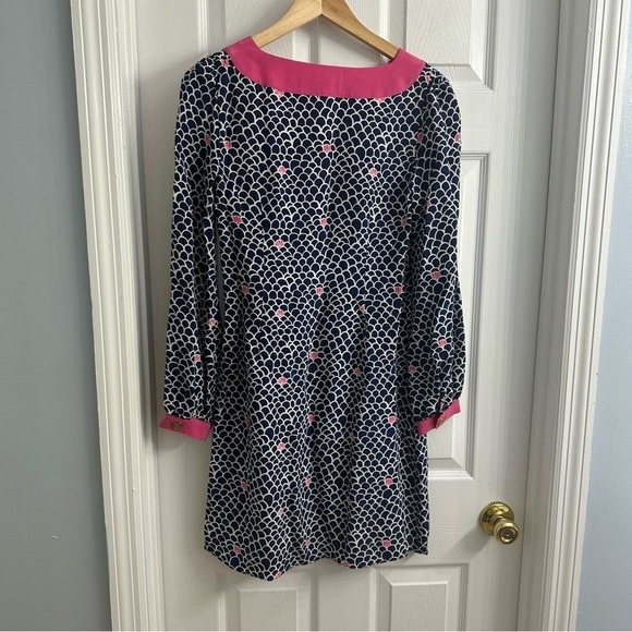 Lilly Pulitzer Dress Mini Silk Mermaid Beach Vacation Preppy Size 2 Extra Small - Picture 4 of 6
